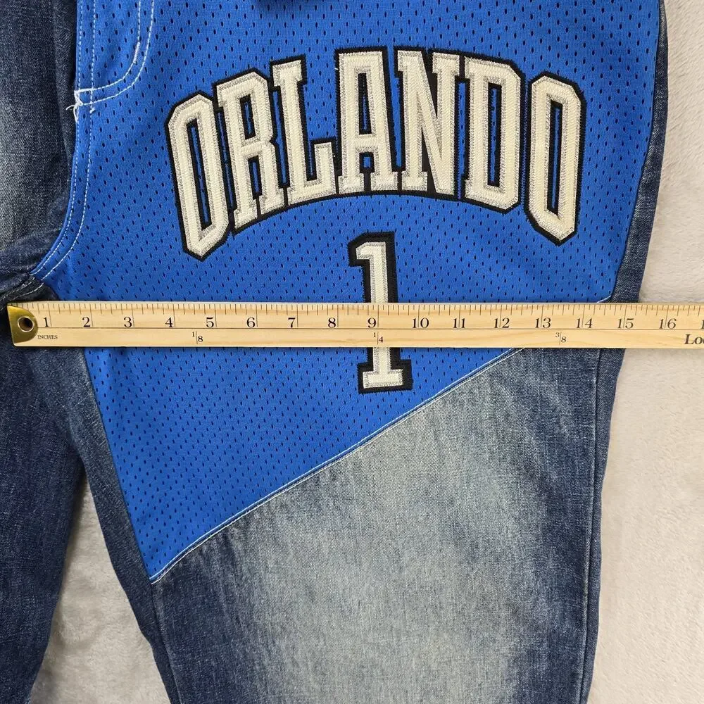 NWT NBA UNK Jeans 38x33 Tracy Mcgrady Orlando Magic Baggy Denim Y2K Vintage 90s
